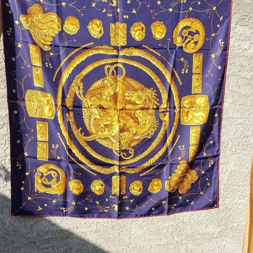 Hermes‎ Ors Nomades By Annie Faivre Scarf design - Picture 2 of 11